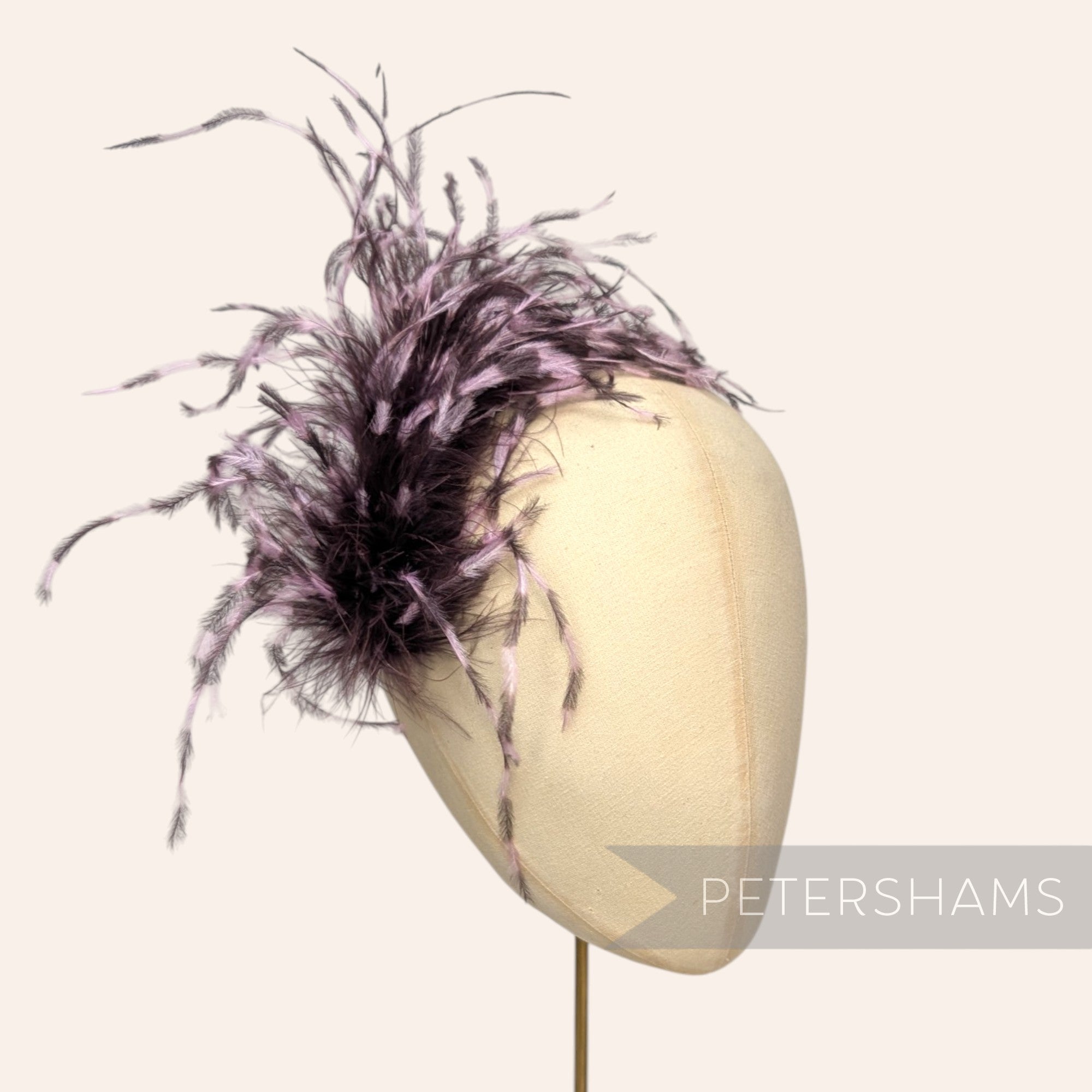 *One-Off* Stripe Effect Strung Ostrich Fringe - 10cm