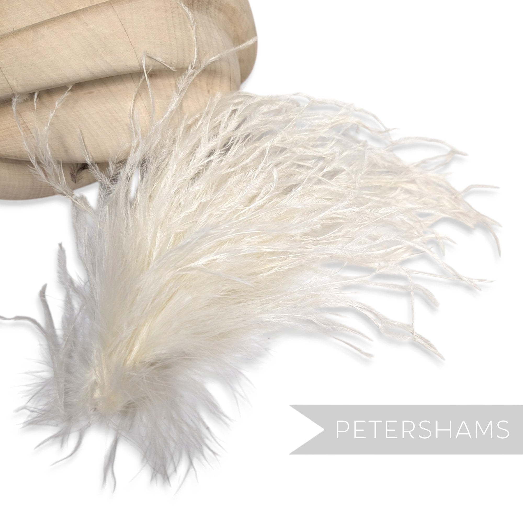 *One-Off* Strung Ostrich Fringe - 10cm