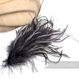 *One-Off* Strung Ostrich Fringe - 10cm
