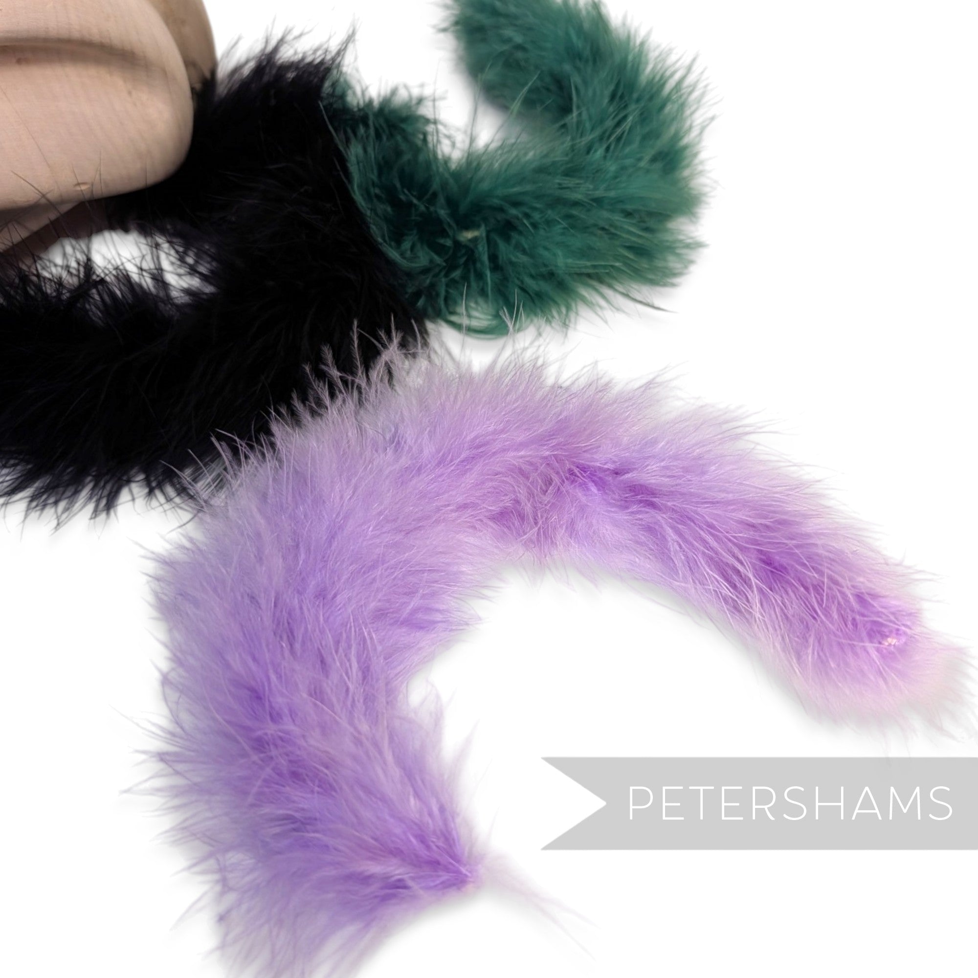 *One-Off* Strung Marabou Feather Fringe - 25cm