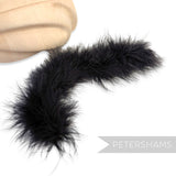 *One-Off* Strung Marabou Feather Fringe - 25cm