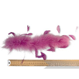 *One-Off* Stripped Coque & Strung Marabou Feather Fringe - 25cm