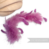 *One-Off* Stripped Coque & Strung Marabou Feather Fringe - 25cm