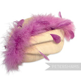 *One-Off* Stripped Coque & Strung Marabou Feather Fringe - 25cm