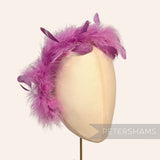 *One-Off* Stripped Coque & Strung Marabou Feather Fringe - 25cm