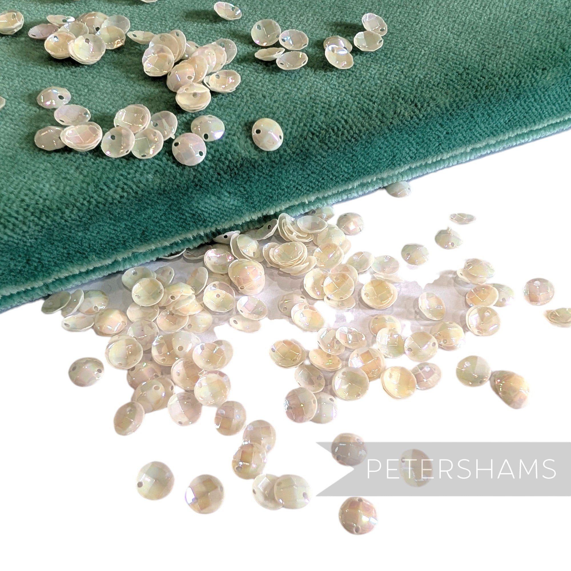 Vintage French 1940/50s 'Paillettes Au Coq' Sequins - 6mm Disco Domes