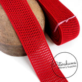 6cm Wide Vintage Elasticated Woven Belting - 1m