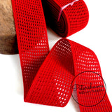 6cm Wide Vintage Elasticated Woven Belting - 1m