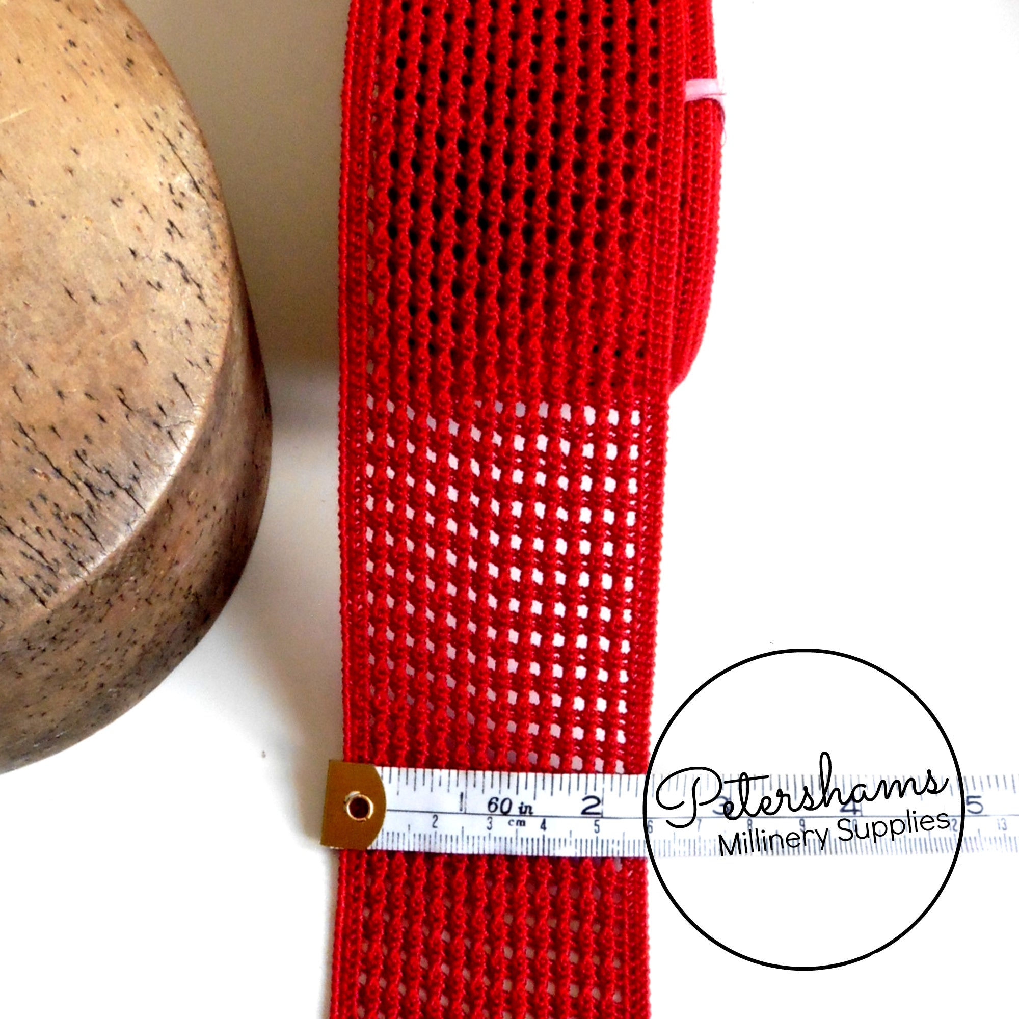 6cm Wide Vintage Elasticated Woven Belting - 1m