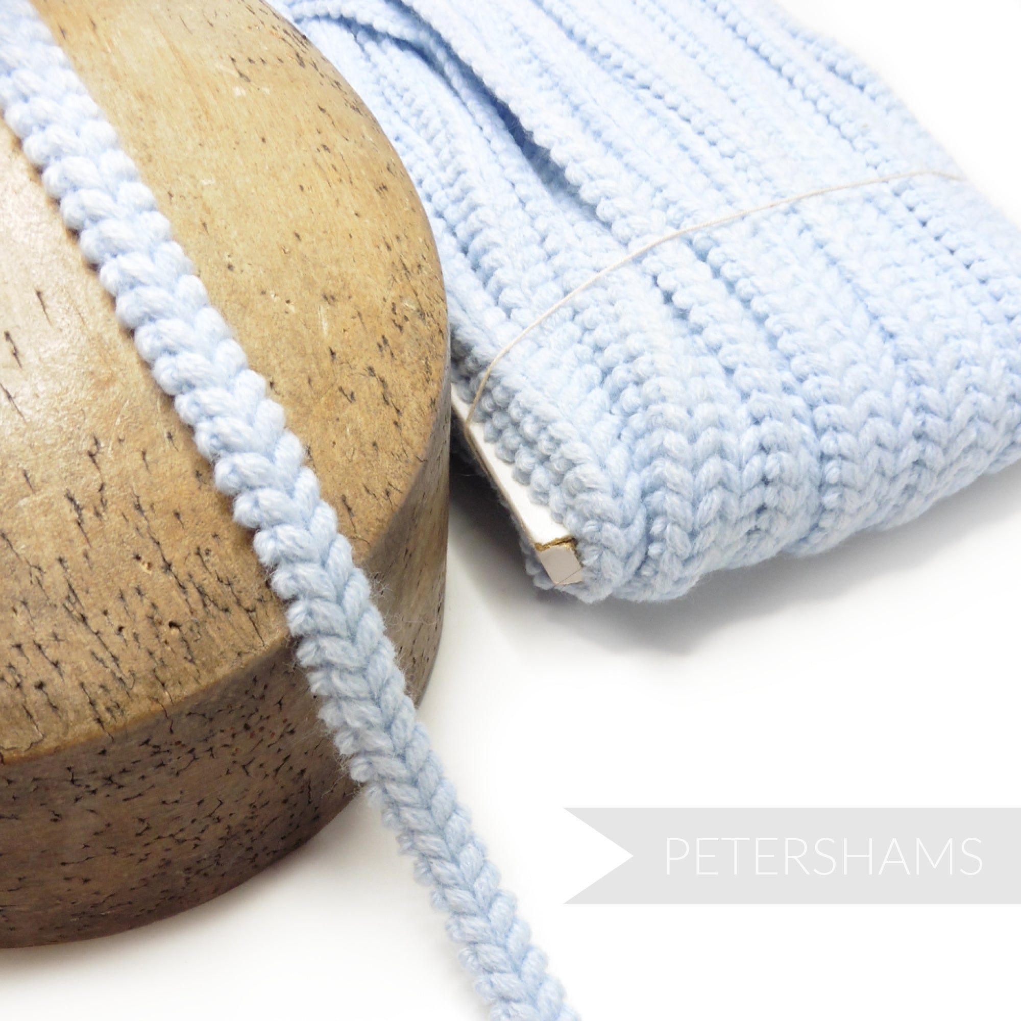 13mm Vintage 1970's Soft Fuzzy Plaited Design Yarn Trim - 1m