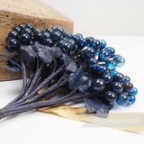 'Quinn' Vintage 1940's German Glass Currant Berry Millinery Hat Mount