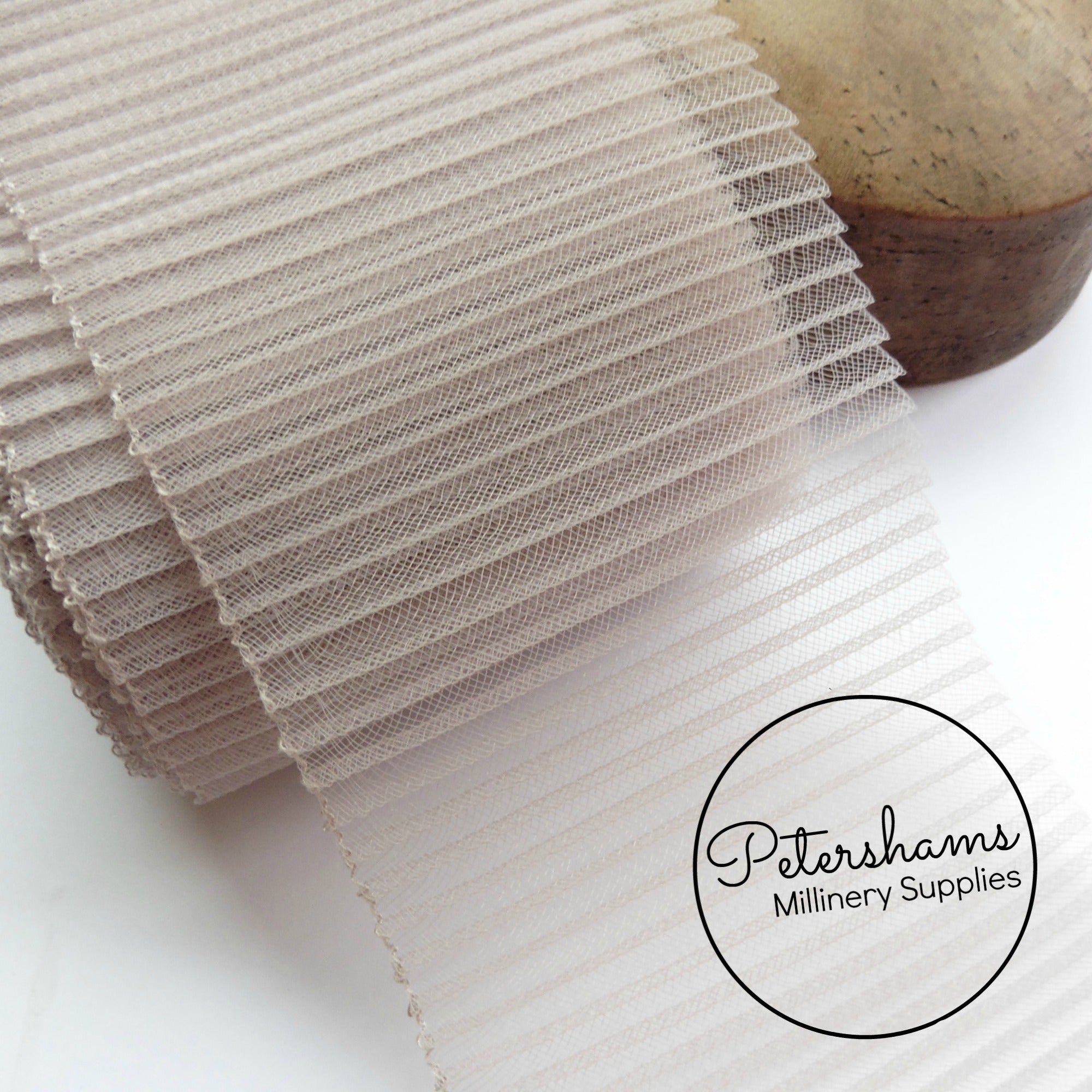 15cm (6 inch) Wide Pleated Crinoline - 1m – Petershams Millinery Supplies
