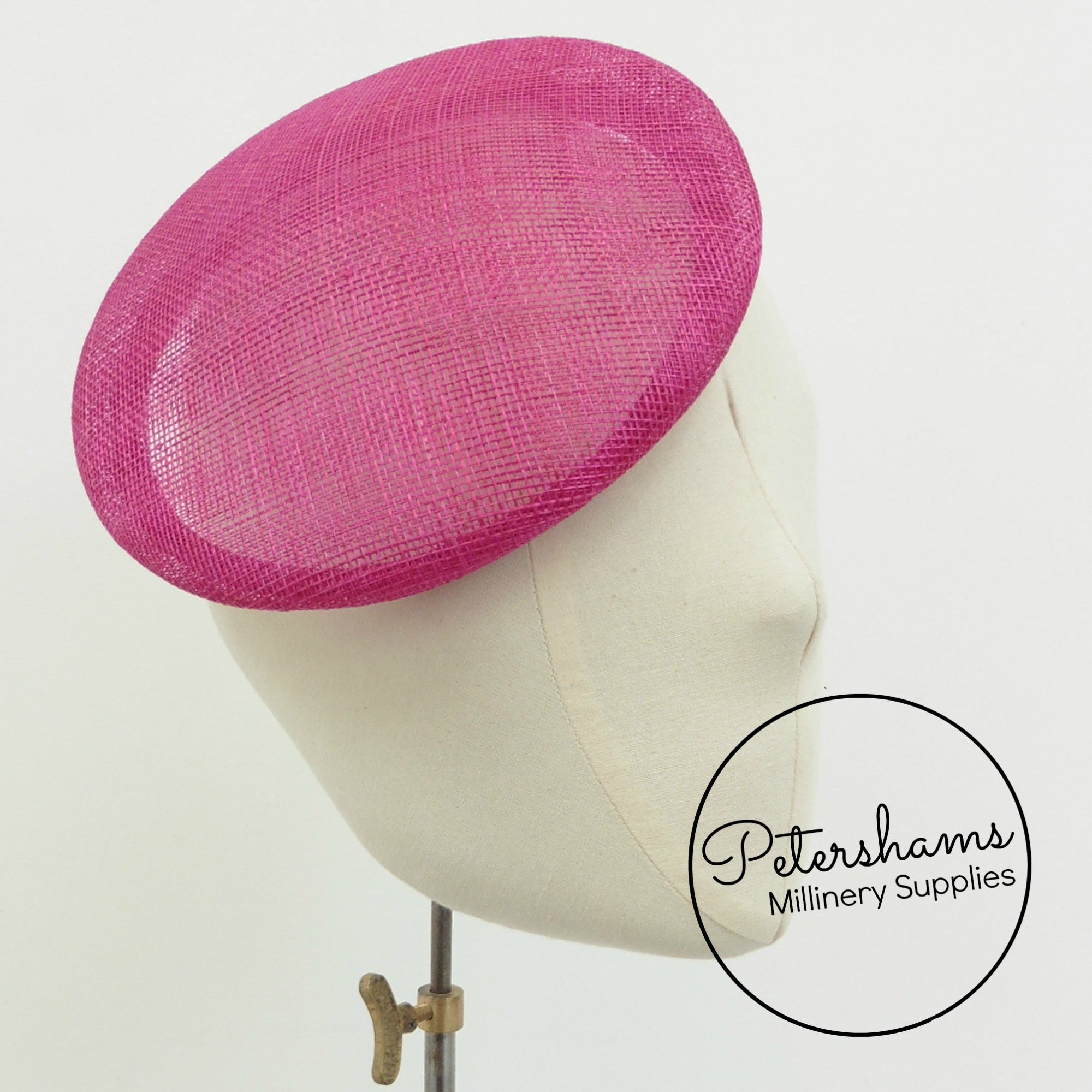 Sinamay 17cm Button Fascinator Base – Petershams Millinery Supplies