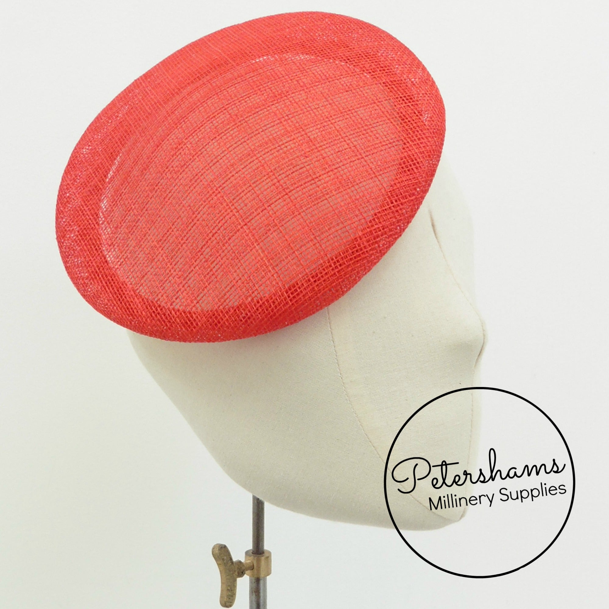 Sinamay 17cm Button Fascinator Base – Petershams Millinery Supplies