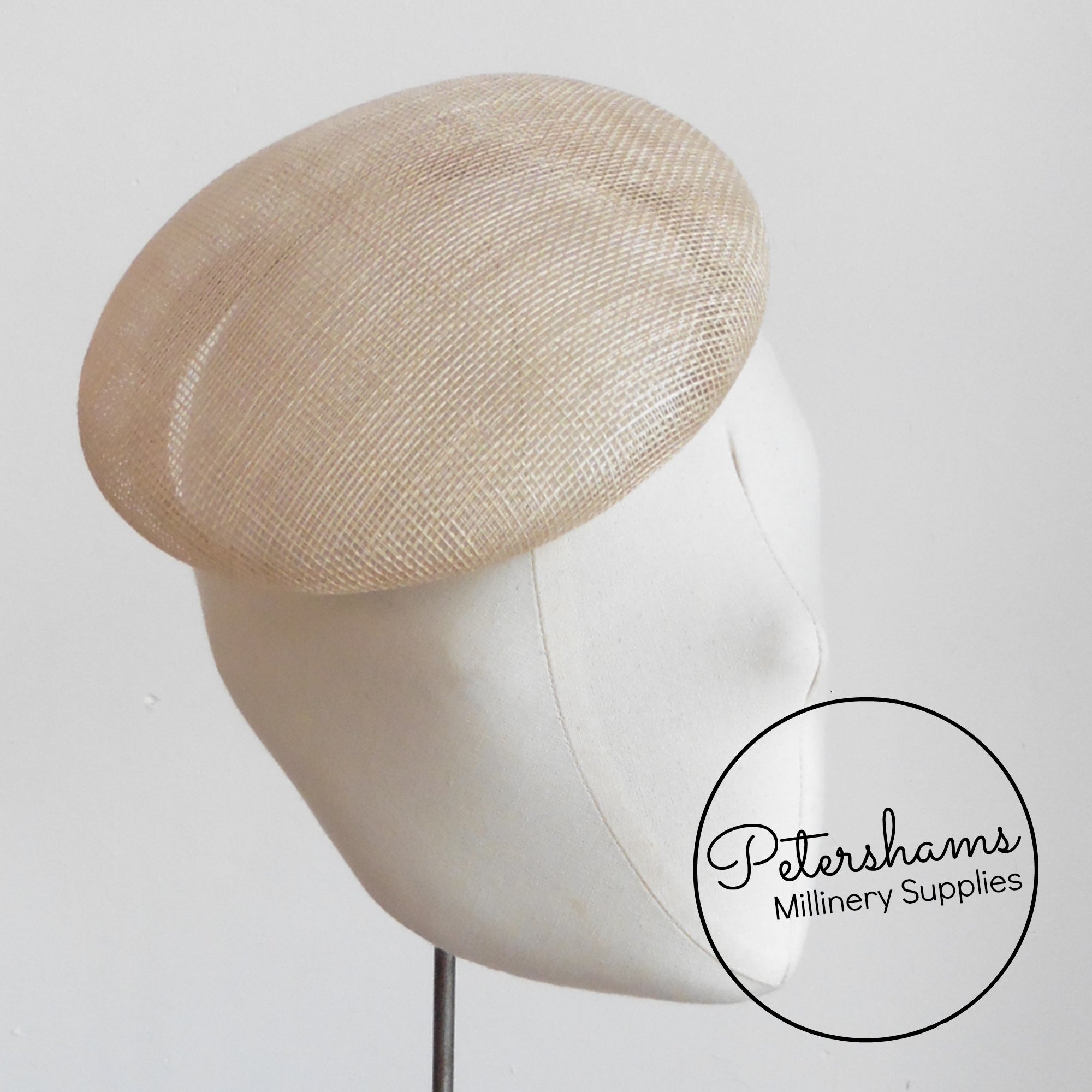 17cm Sinamay Button Fascinator Base – Petershams Millinery Supplies