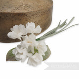 'Carla' Small Silk Vintage Hydrangea Millinery Flower Mount