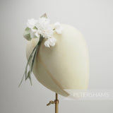 'Carla' Small Silk Vintage Hydrangea Millinery Flower Mount