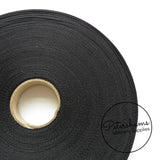20mm Black Luxurious Single Sided Satin Ribbon