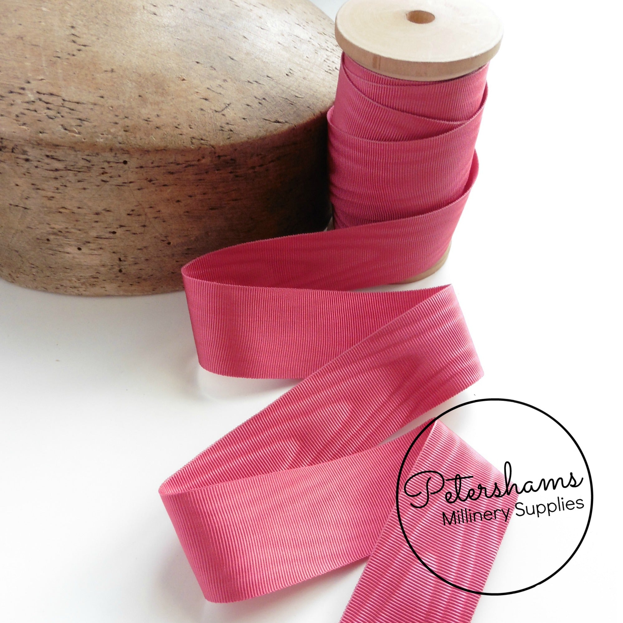 32mm Wide Moire Grosgrain Ribbon - 1m – Petershams Millinery Supplies