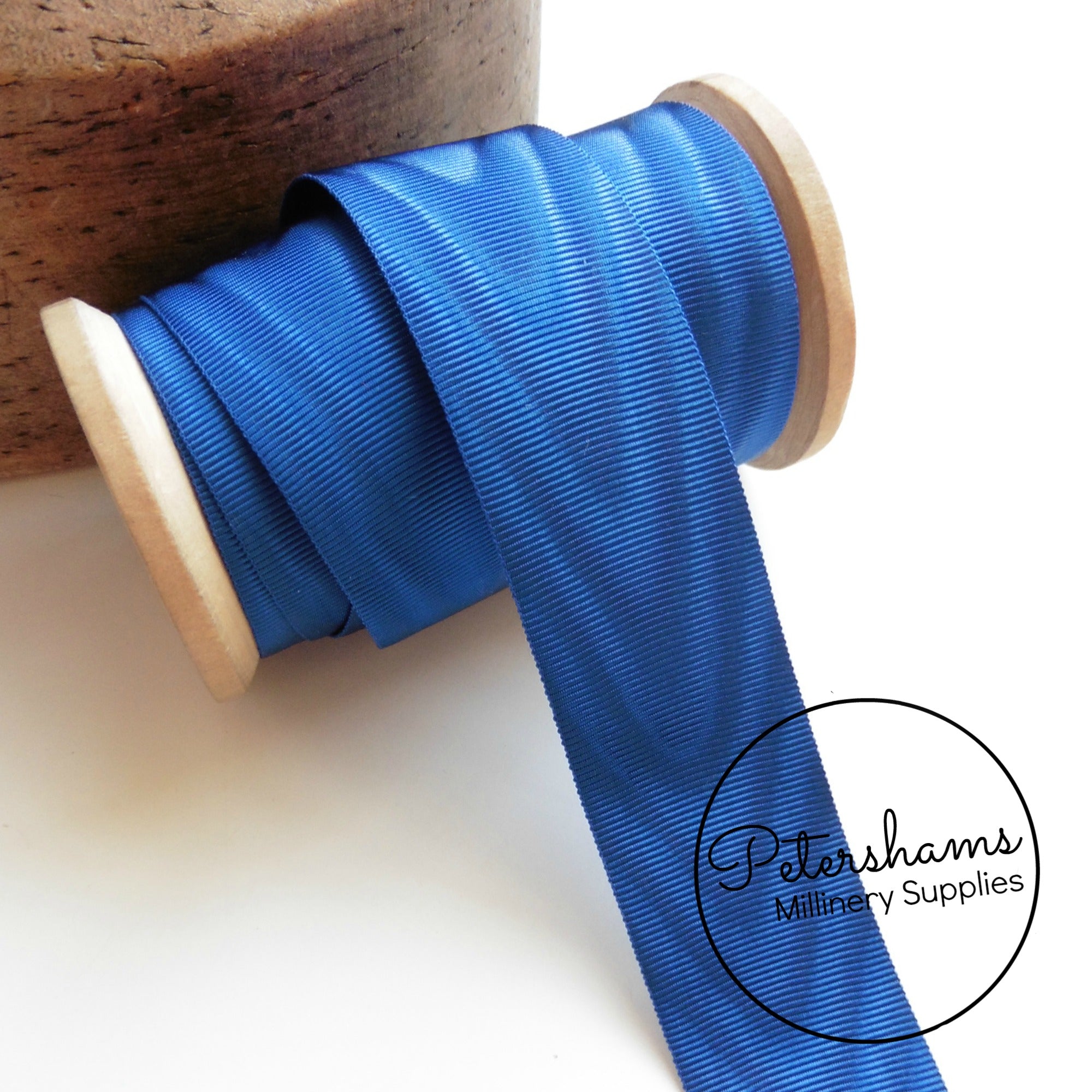 32mm Wide Moire Grosgrain Ribbon - 1m – Petershams Millinery Supplies