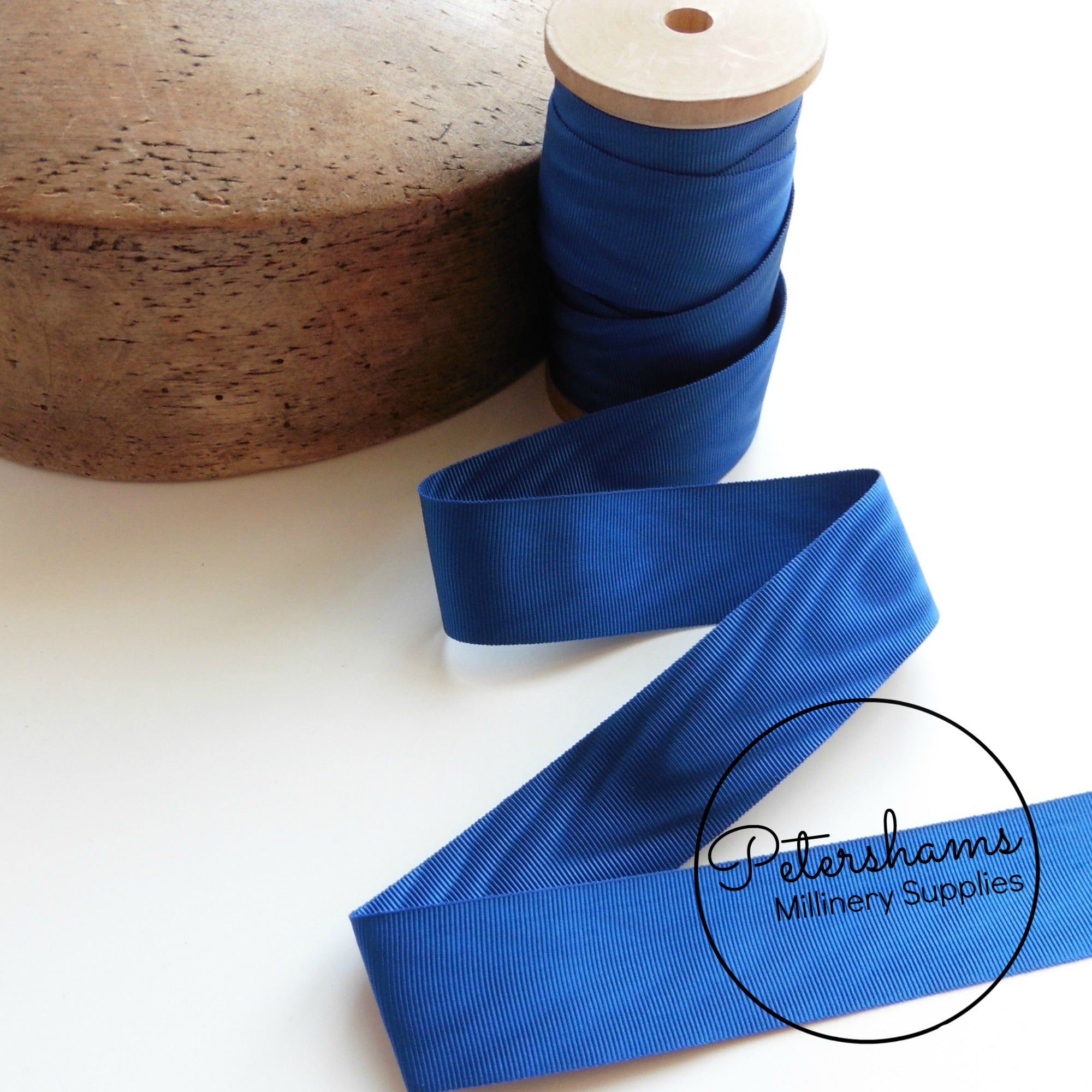 32mm Wide Moire Grosgrain Ribbon - 1m – Petershams Millinery Supplies