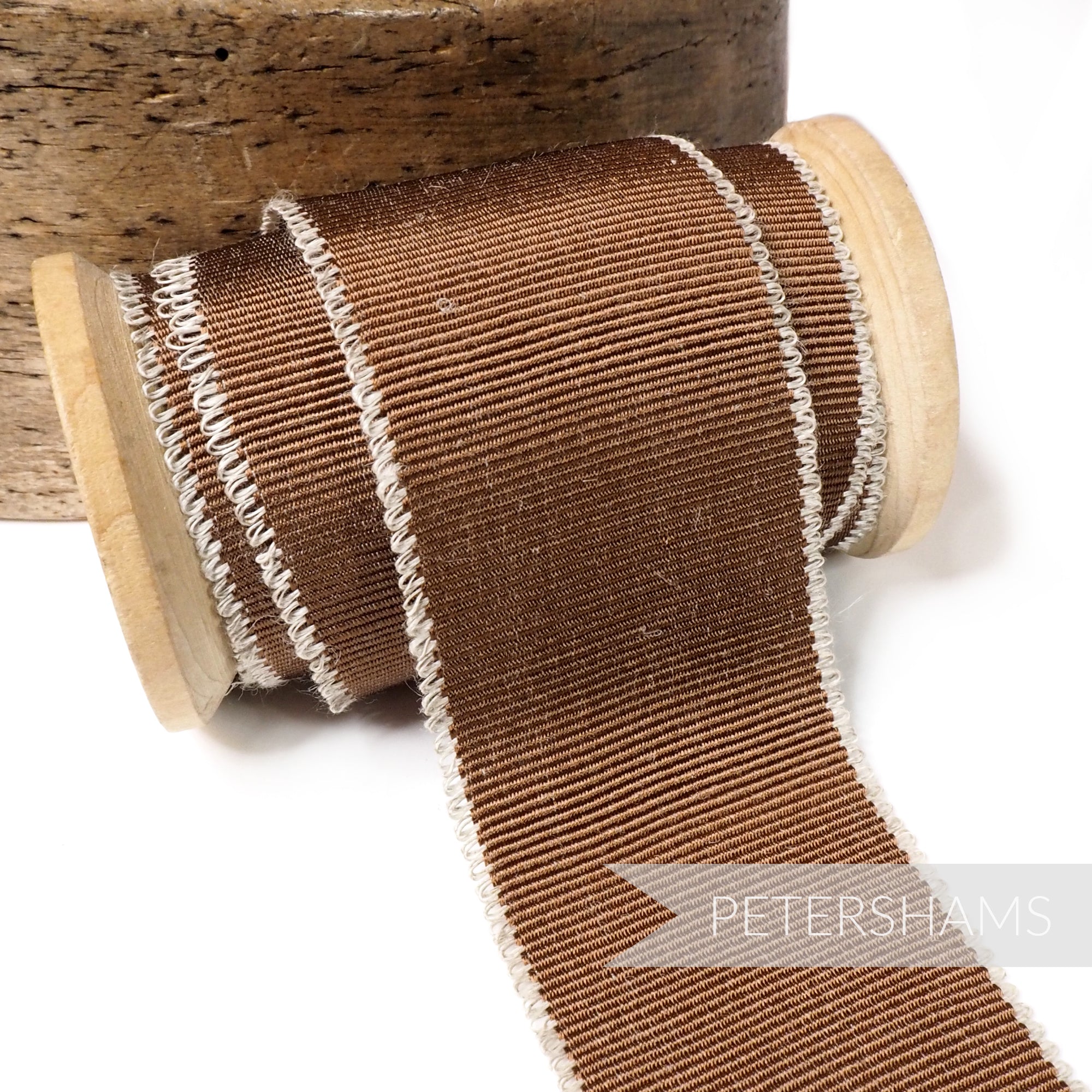 45mm Looped Linen Edge Millinery Petersham Hat Ribbon - 1m – Petershams ...