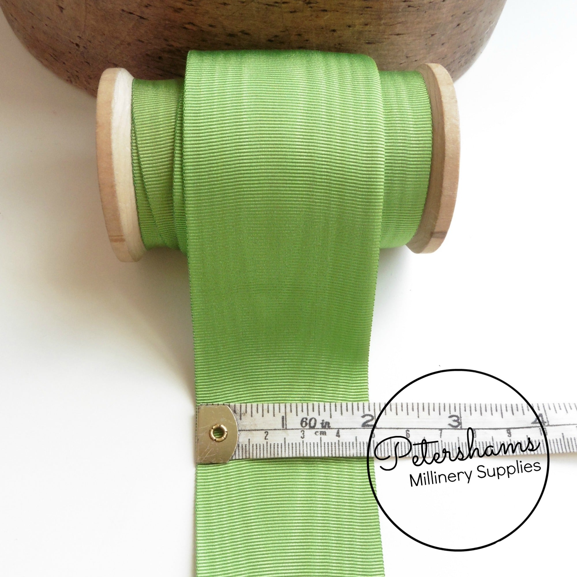 50mm Wide Moire Grosgrain Ribbon - 1m – Petershams Millinery Supplies