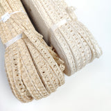 18mm Patterned Fine Straw Millinery Braid - While Hank