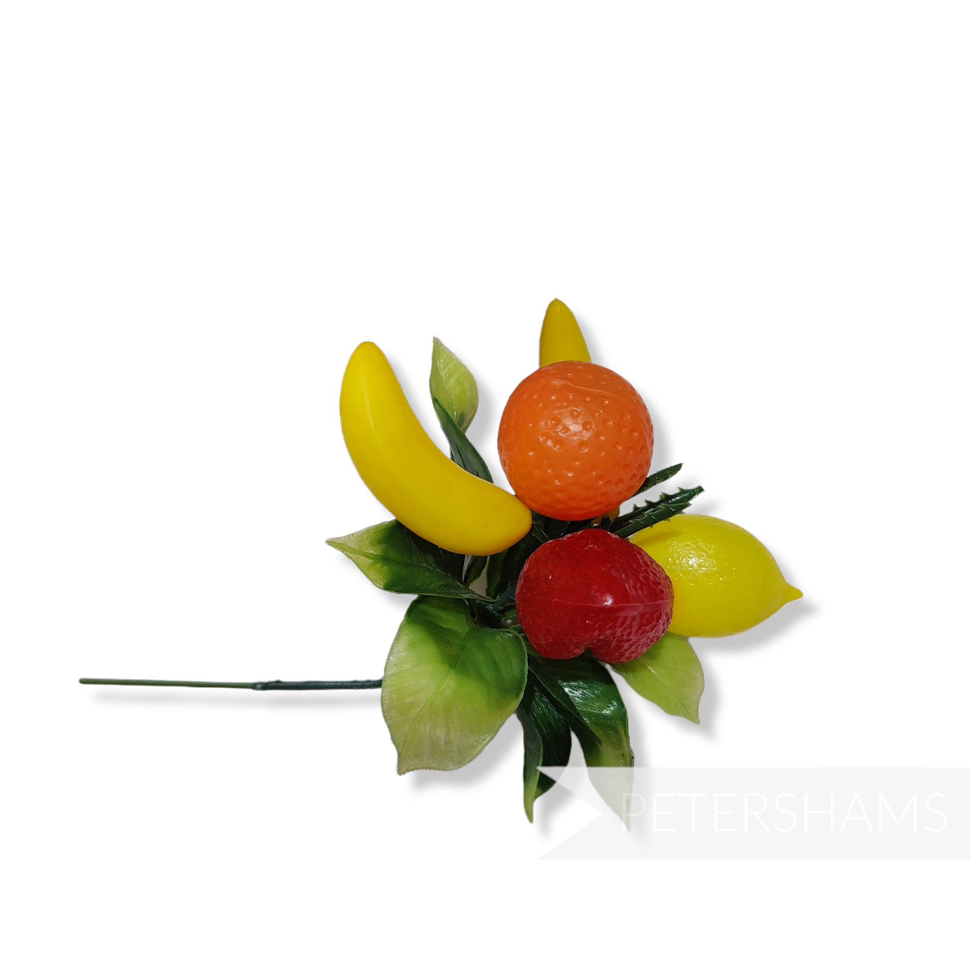 Vintage 1980's Artificial Tropical Fruit Flower Mount Petershams