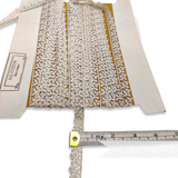 Tiny Berries Design Vintage 1950s English Cotton Nottingham Guipure Lace - 1m