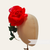 'Samantha' 13cm Vintage 1960's German Silk Rose Flower