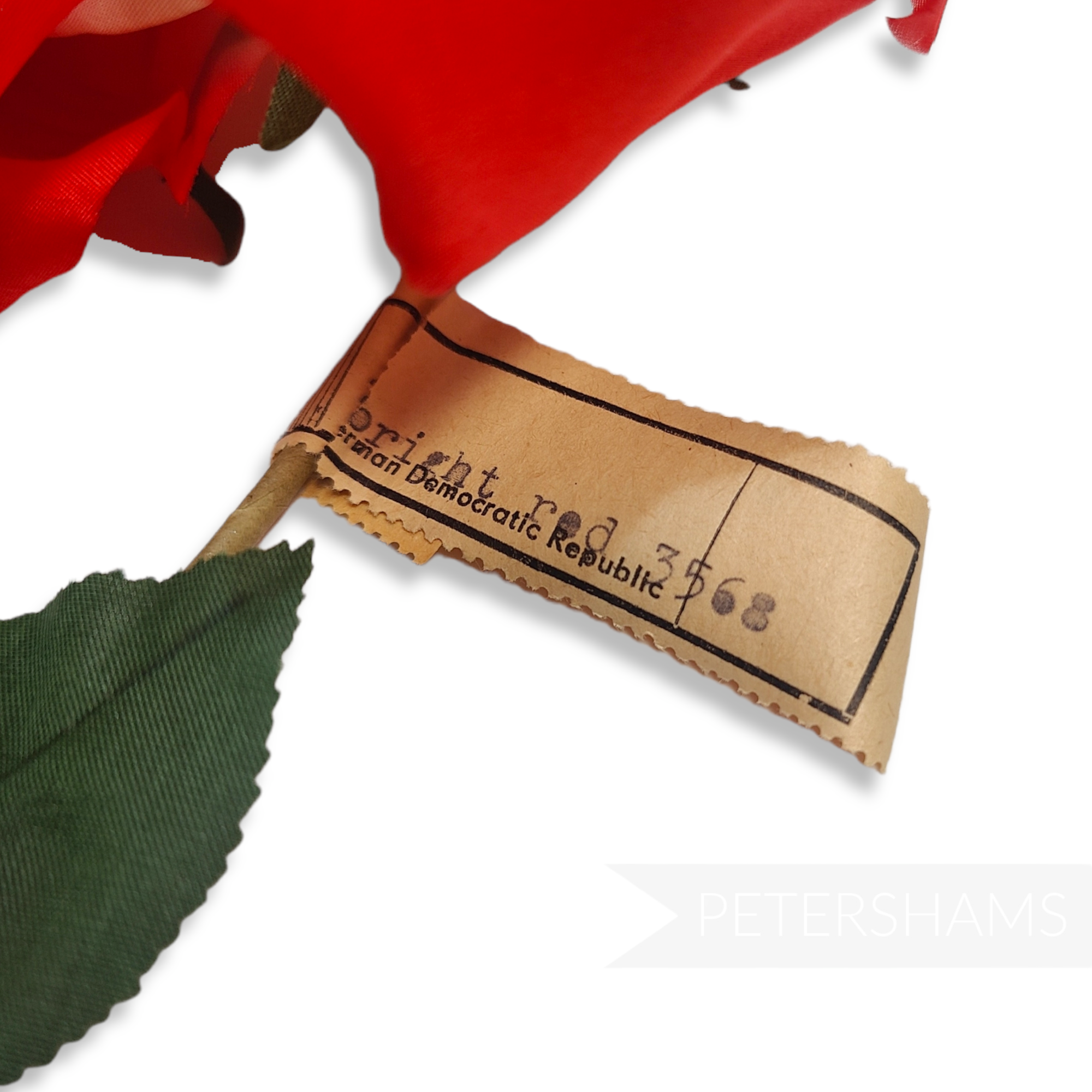 'Samantha' 13cm Vintage 1960's German Silk Rose Flower