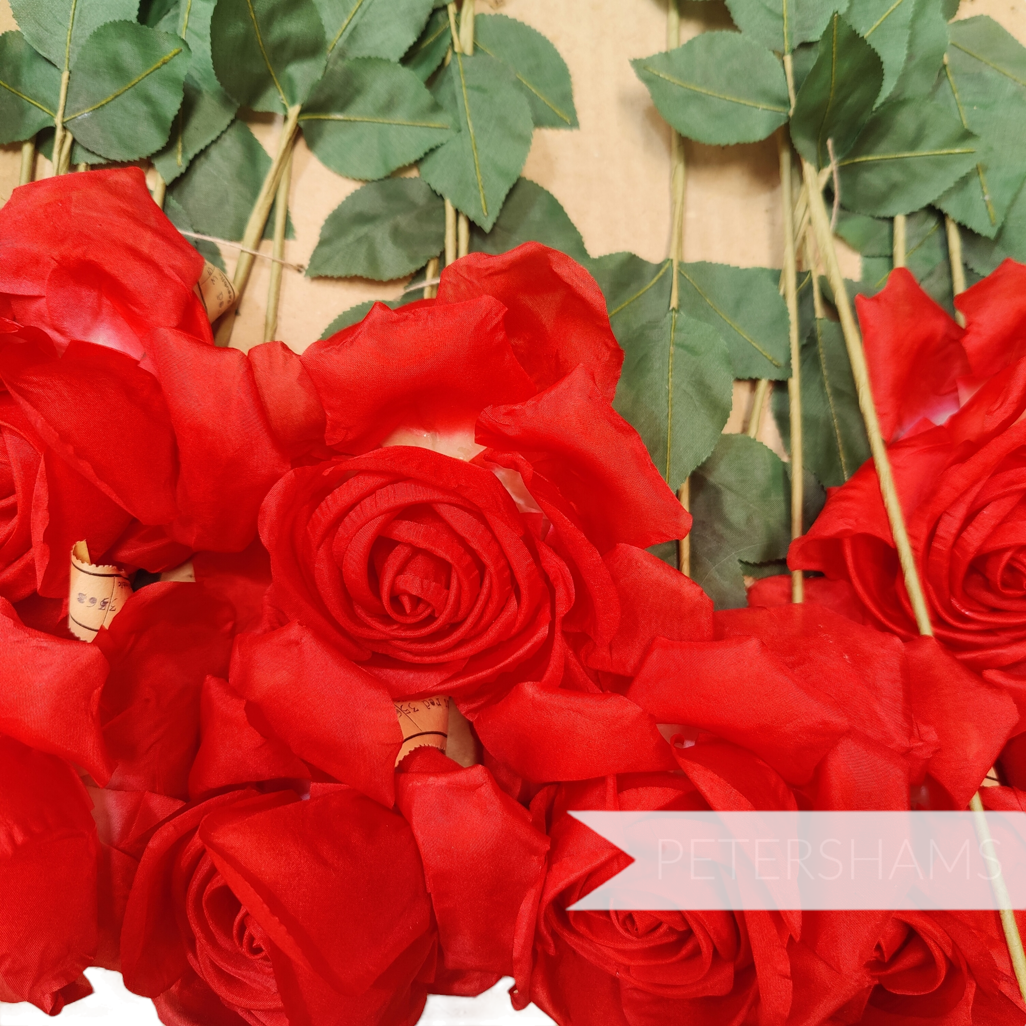 'Samantha' 13cm Vintage 1960's German Silk Rose Flower