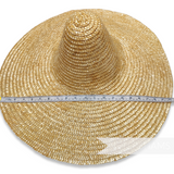 Vintage 1980's Swiss Straw Witches Hat Base Capeline Form