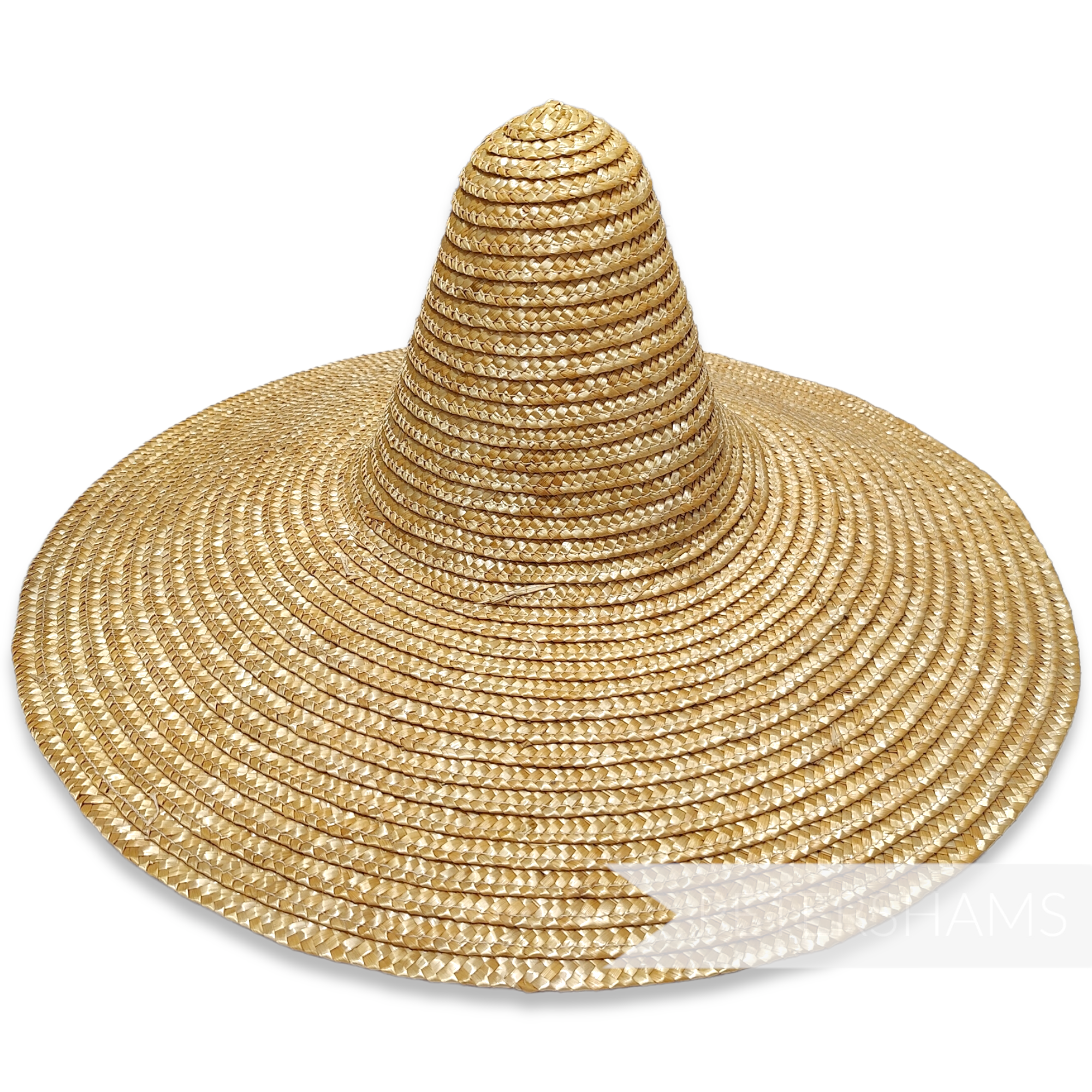 Vintage 1980's Swiss Straw Witches Hat Base Capeline Form