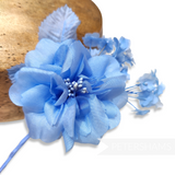 'Scout' Petite Silk Blossom Spray Mount with Mini Forget-Me-Nots