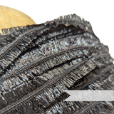 Vintage 1960's Frilly Laminated Raffia Braid - 1m