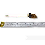 Vintage 1950's/60's Gold and Black Ornate Design Hat Pin