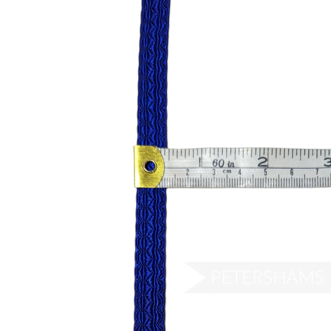 12mm Brocade Style Geometric Design Embroidered Ribbon Trim - 1m