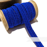 12mm Brocade Style Geometric Design Embroidered Ribbon Trim - 1m