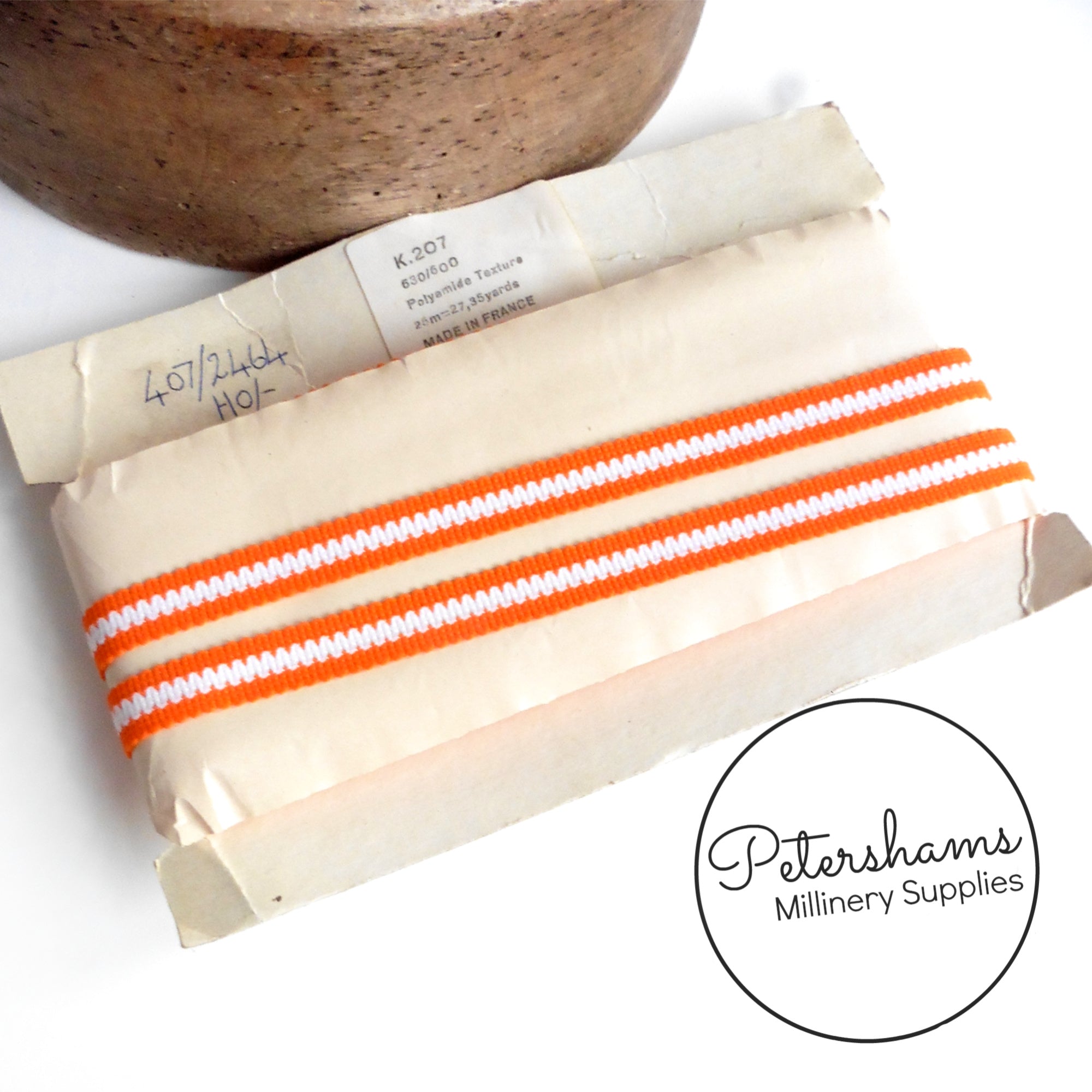 Vintage 12mm Stripe Polyamide Soft Tape Trim - Full Card (25m)