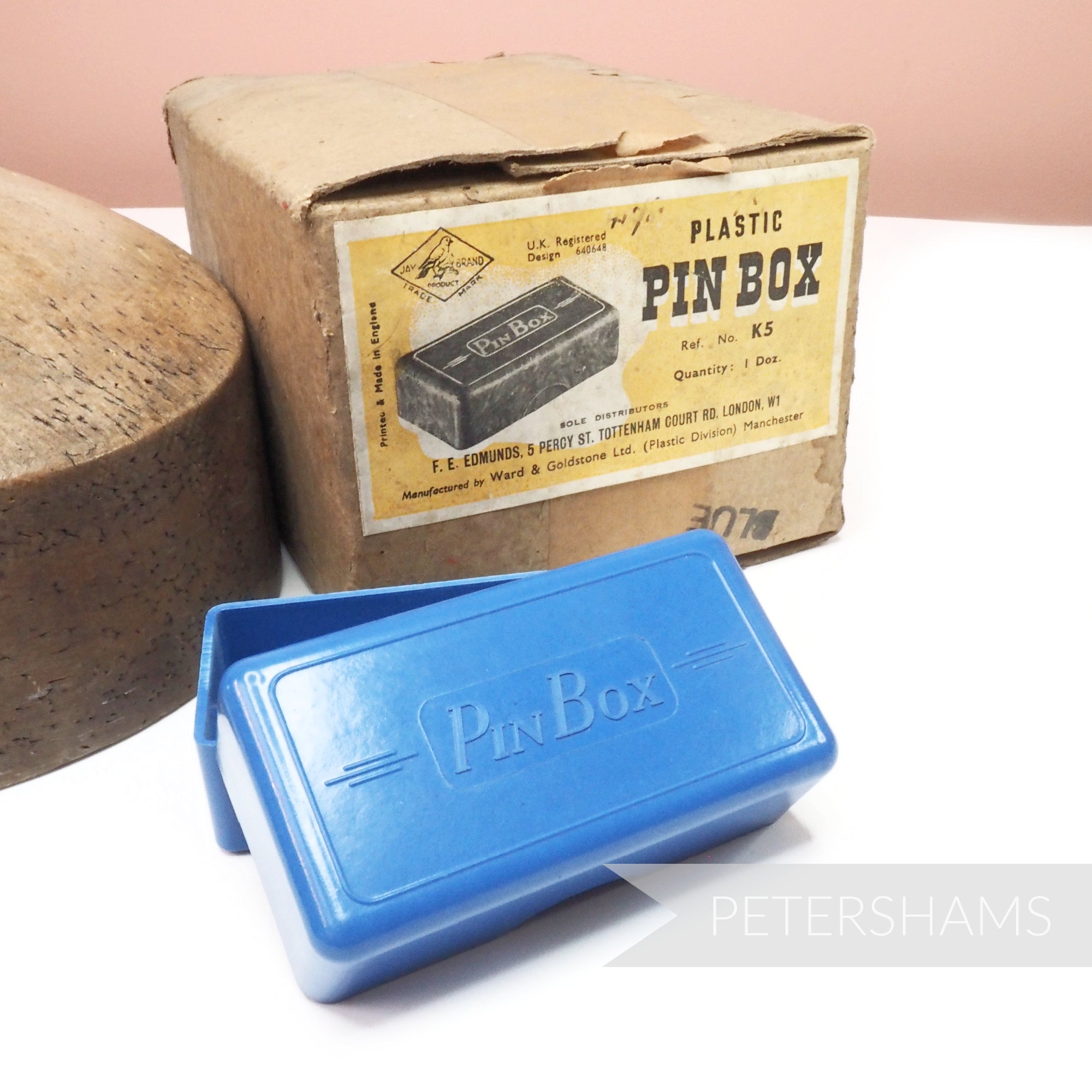 Bakelite 1930's/40's Vintage Pin Box – Petershams Millinery Supplies
