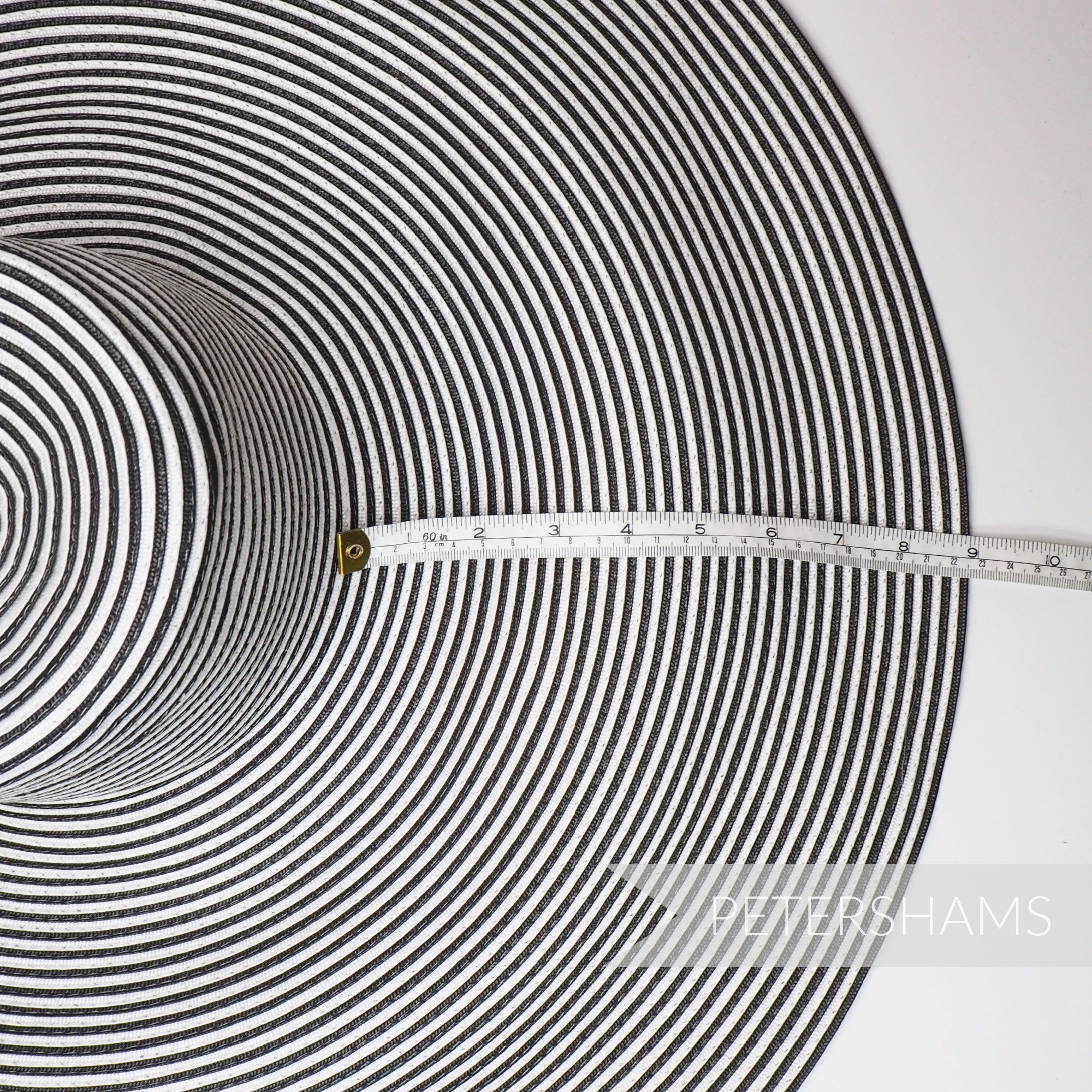 Ginormous XL Striped Polybraid Capeline Hat Body - 15"