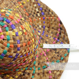 Fiesta Rainbow Dark Straw Capeline Hat Body - 11"