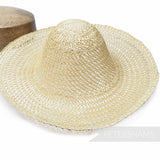 Natural Strip Straw & Twisted Paper Cord Capeline Hat Body - 11"