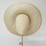 Natural Strip Straw & Twisted Paper Cord Capeline Hat Body - 11"