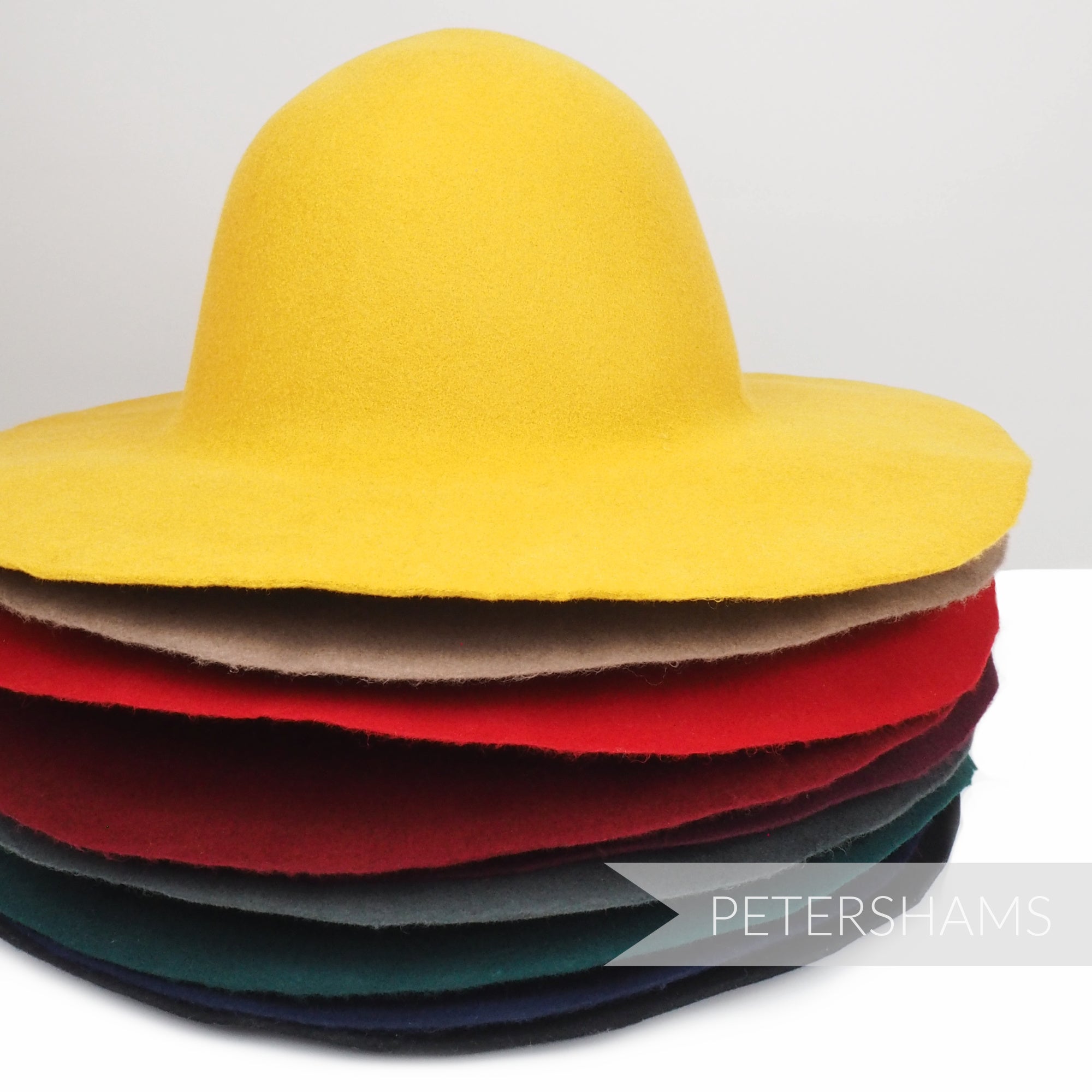 13 Visca Straw Capeline Hat Bodies - Millinery Supply Shop Yellow / V/