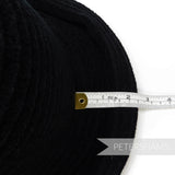 Black Vintage 90's Fuzzy Chenille Domed Crown Hat Form
