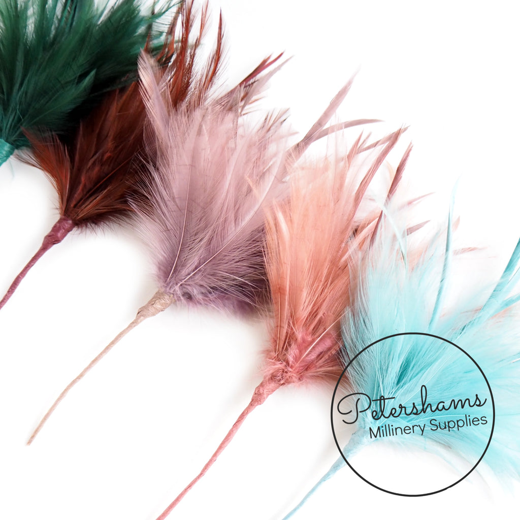 Natural Craft Supplies Short Brown Feathers Millinery Supplies