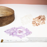 Heart-Like Pearl and Sequin Lace Motif